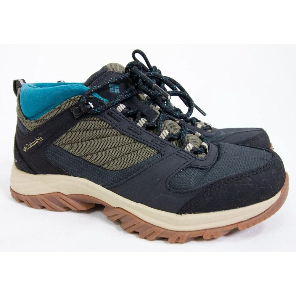 Columbia Terrebonne 2 Omni-Tech Lace Up Gray Hiking Boot Women Size 7 Gray Blue